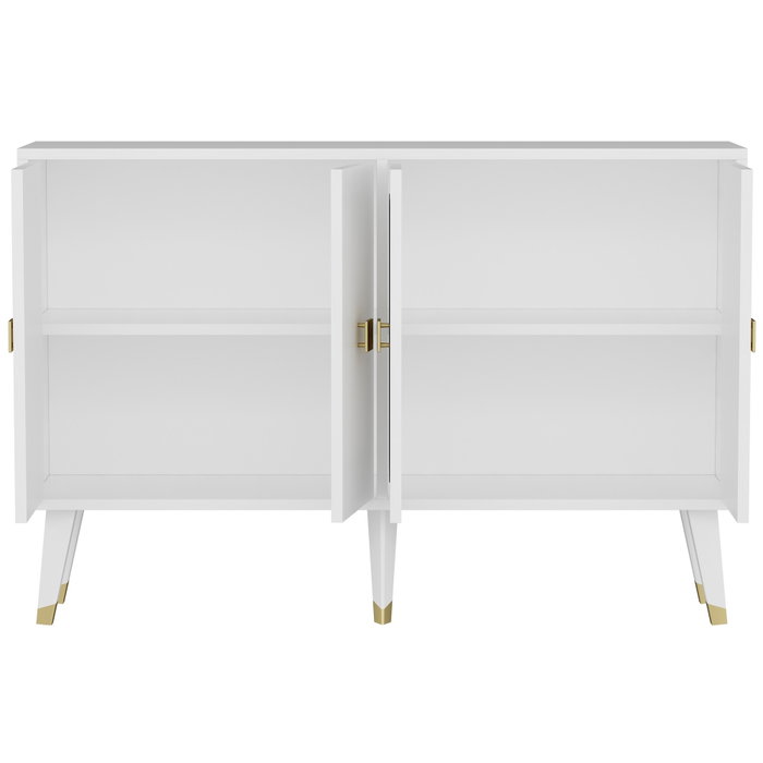 Hanah Home Consola Blanco y Oro